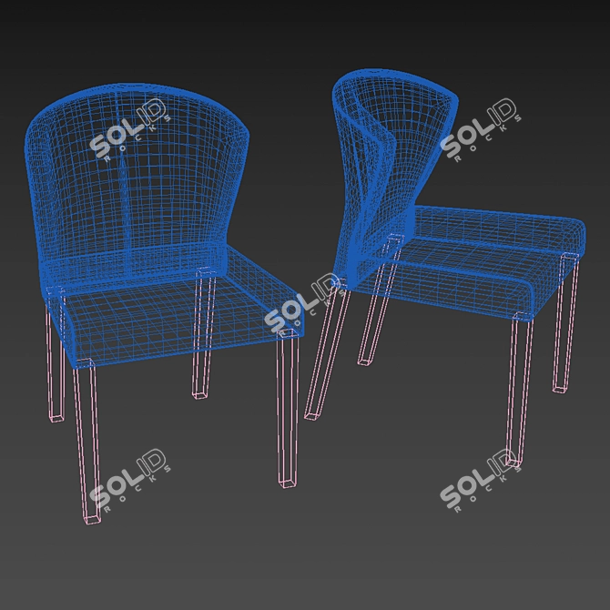 Cozy Fusion Chair 3D model image 2