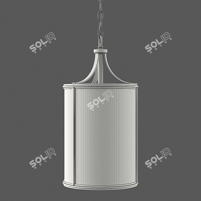 Elegant Belden Pendant by Pottery Barn 3D model image 2