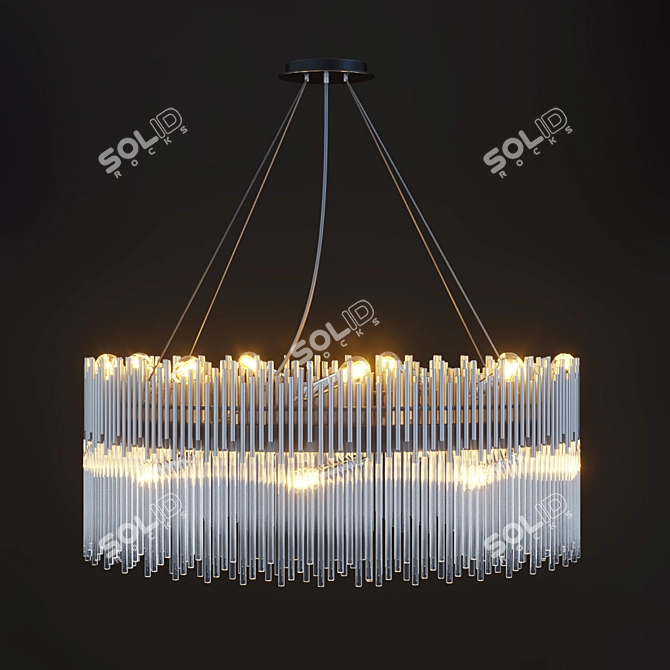 Astoria 80x80х33: Elegant Chandelier by Dantone 3D model image 2