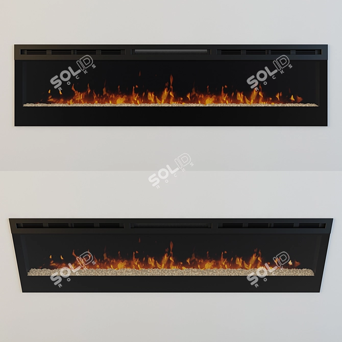 Dimplex Prism 74" Electric Fireplace 3D model image 1