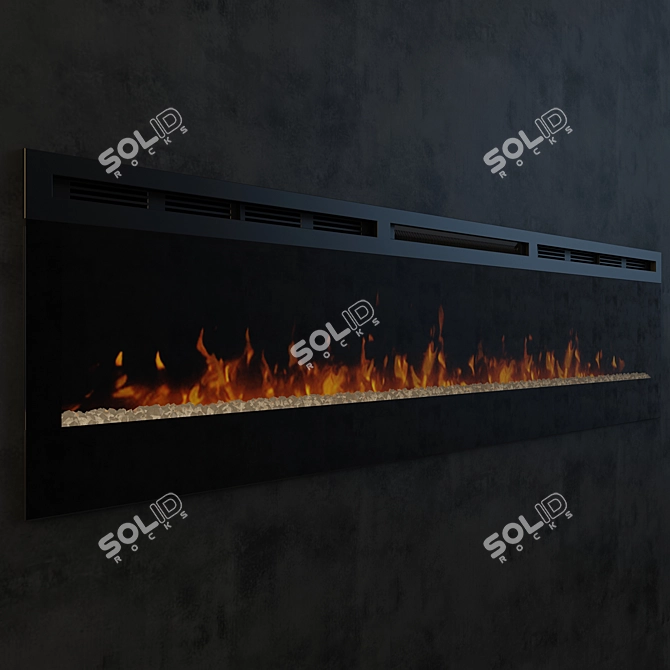 Dimplex Prism 74" Electric Fireplace 3D model image 2