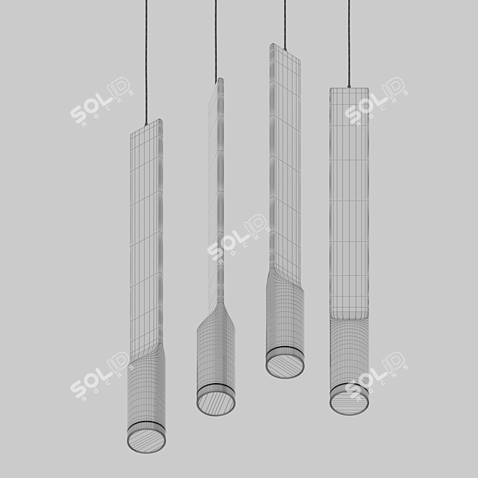 Modernistic U&O Lamp: A Fusion of Style & Function 3D model image 3