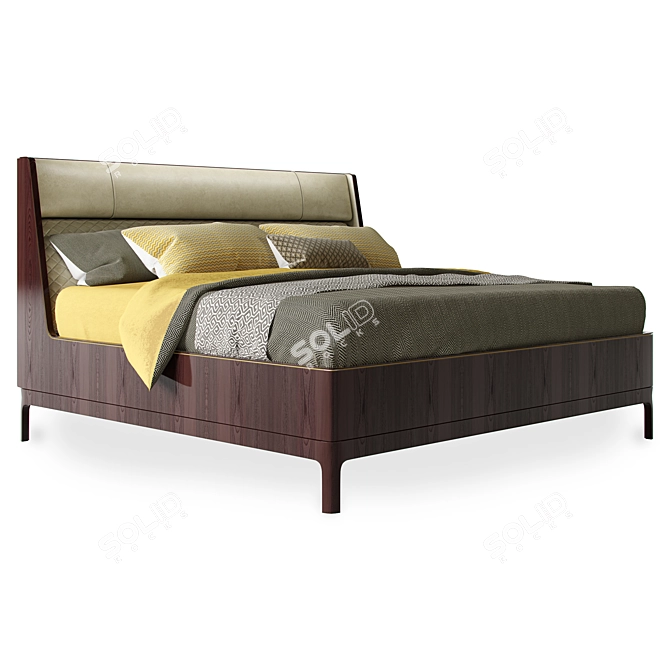 LEXINGTON Empire Upholstered Bed 3D model image 1