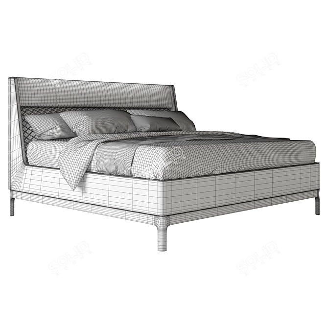 LEXINGTON Empire Upholstered Bed 3D model image 2