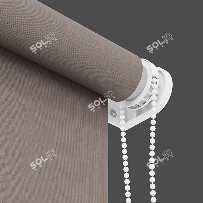 Versatile Roller Blind: 8 Stunning Colors 3D model image 2