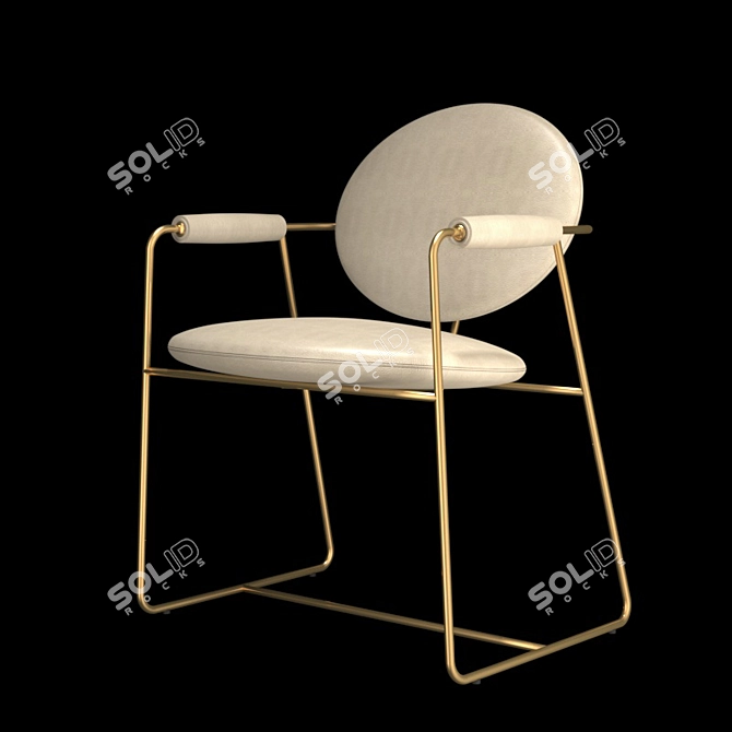 Fashionable Gemma Baxter Chair 3D model image 3