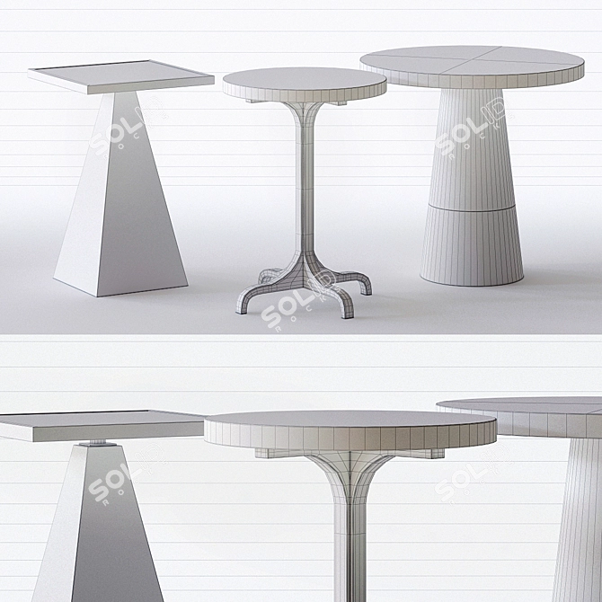 Decorage Drink Table - Exquisite and Stylish Accent 3D model image 3