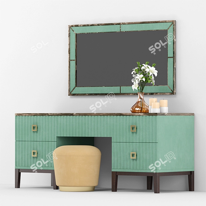 Luxury Heat-Activated Art Deco Set 3D model image 1