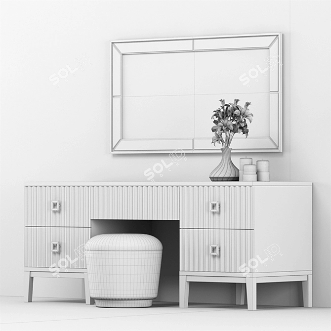 Luxury Heat-Activated Art Deco Set 3D model image 3