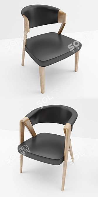 Elegant Voglauer Chairs 3D model image 2