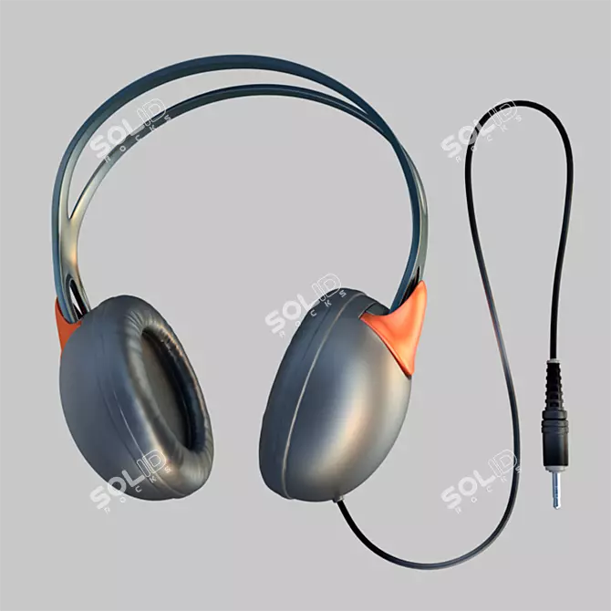 Title: Wireless Stereo Headphones 3D model image 1