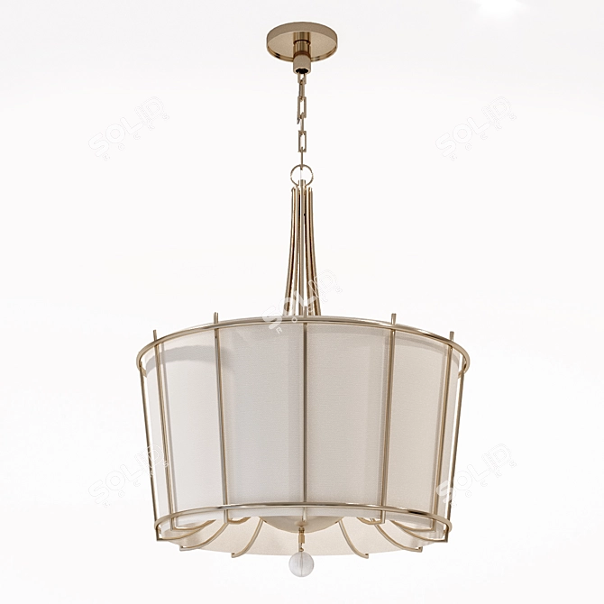 Luminous Baker Chandelier 3D model image 1