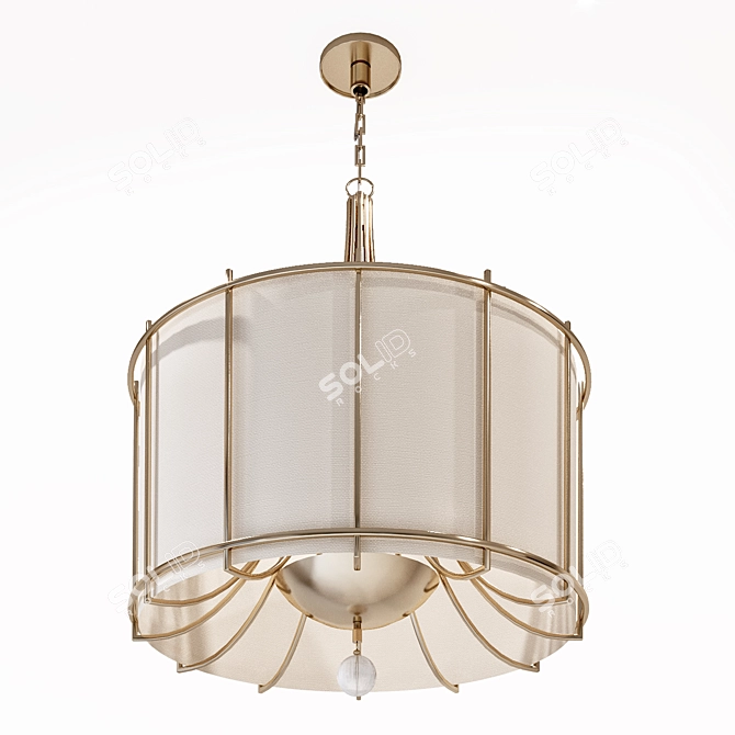 Luminous Baker Chandelier 3D model image 2