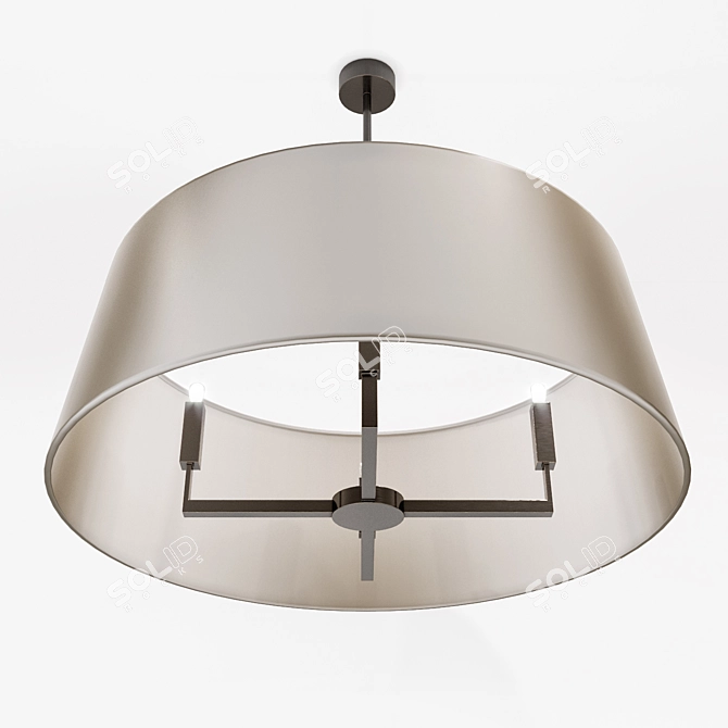 Tourah 6 Large Pendant Light 3D model image 2