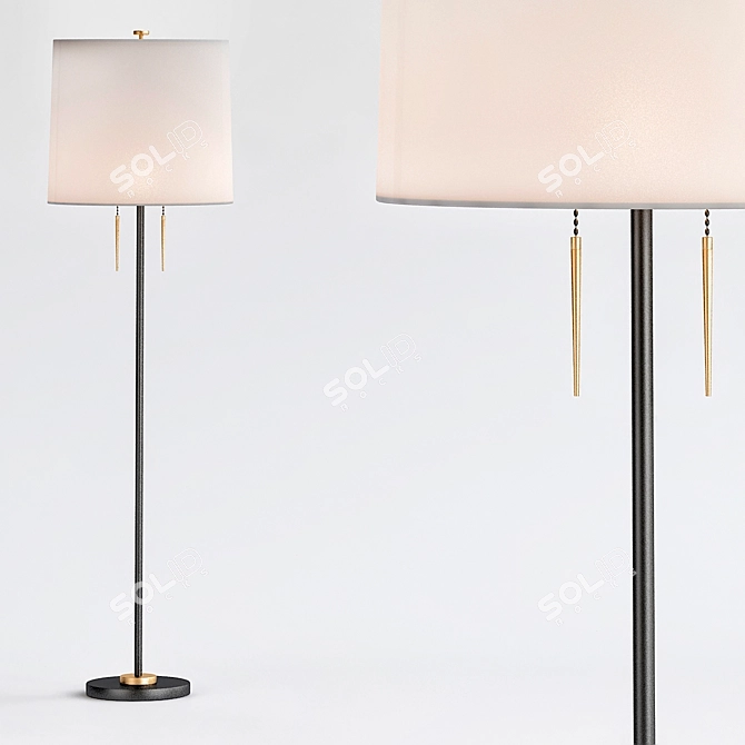 Arteriors Franco Floor Lamp 3D model image 1