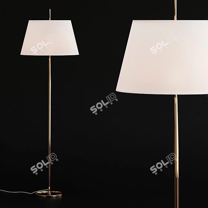 Elegant Malin Floor Lamp 3D model image 1