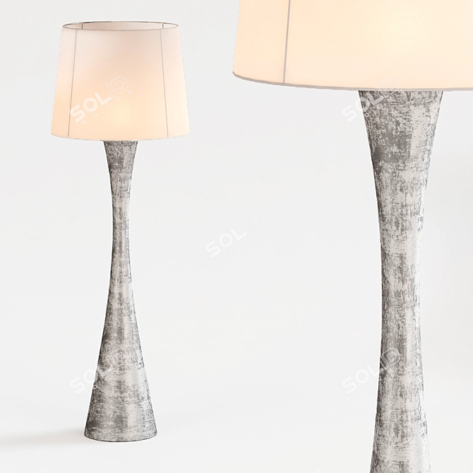 Elegant Narsi Floor Lamp 3D model image 1