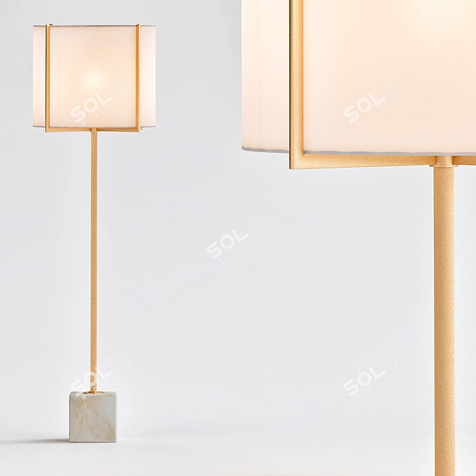 Modern Elegance: Pearson Floor Lamp 3D model image 1