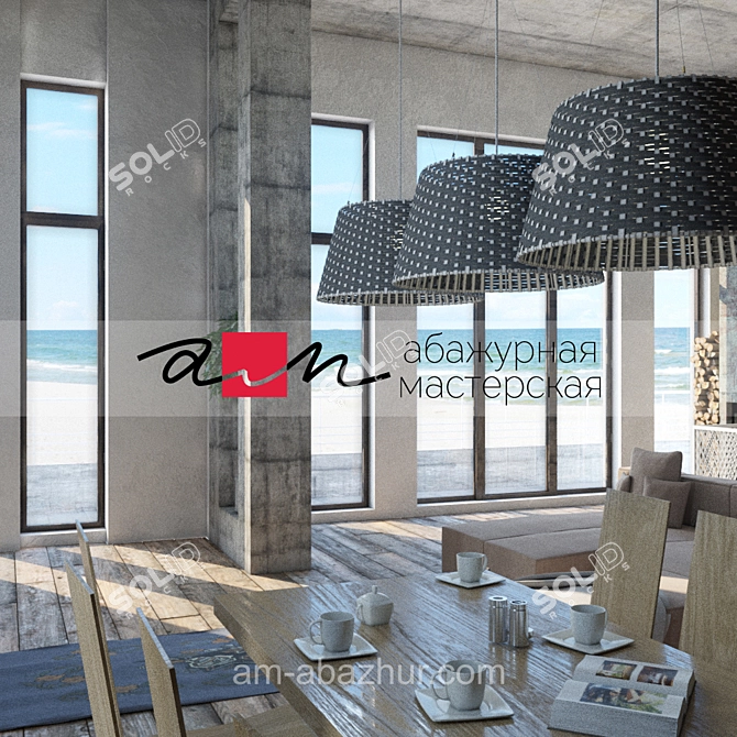 Rotang1939 Ceiling Lamp 3D model image 3