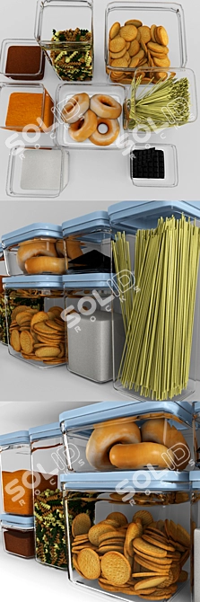 Complete Kitchen Set: Essential Accessories for a Stylish and Functional Kitchen 3D model image 2