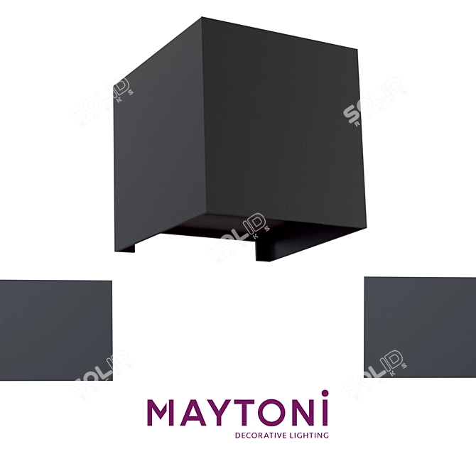 Bracket Maytoni O572WL-L6: Stylish LED Outdoor Wall Light 3D model image 1