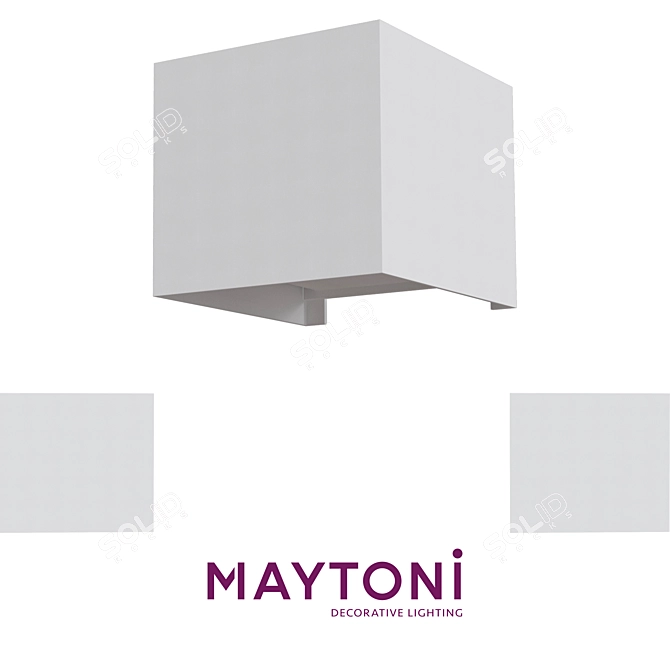 Bracket Maytoni O572WL-L6: Stylish LED Outdoor Wall Light 3D model image 3