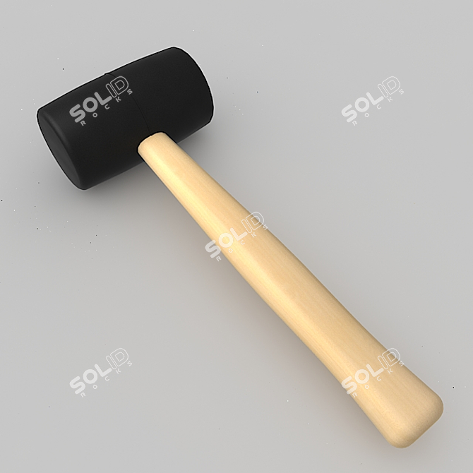 Versatile Hammer Mallet Combo 3D model image 2