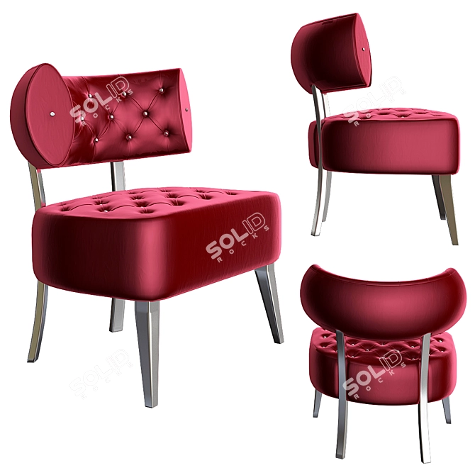 Zulu Armchair: The Perfect Blend of Comfort and Style 3D model image 1