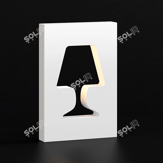 Sleek and Modern OUTLIGHT Table Lamp 3D model image 1