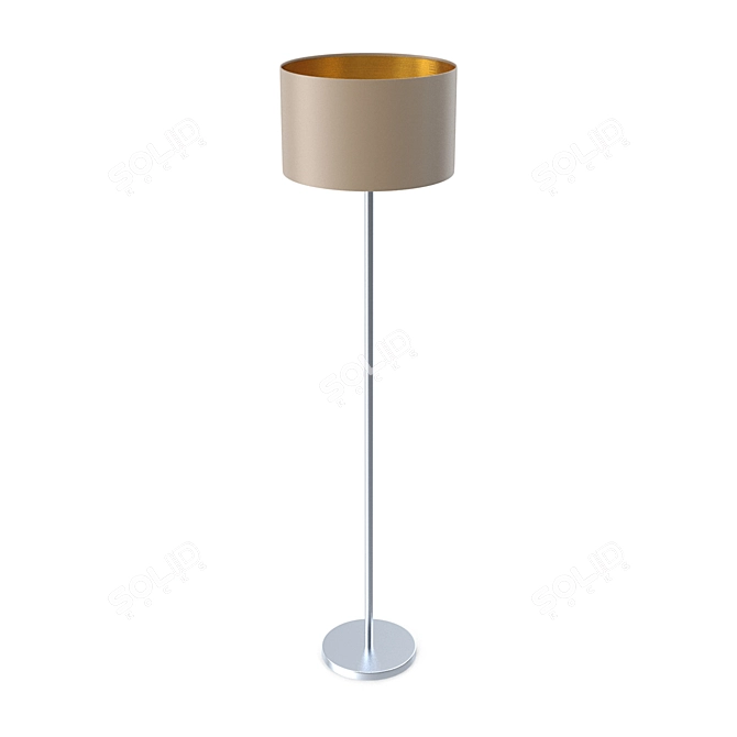 Elegant Maserlo Floor Lamp 3D model image 1