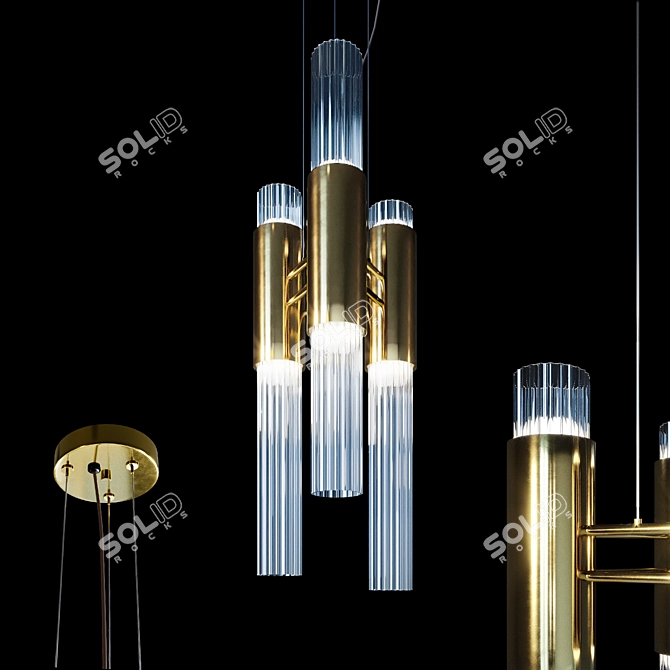 Luxxu Waterfall Pendant 3D model image 1