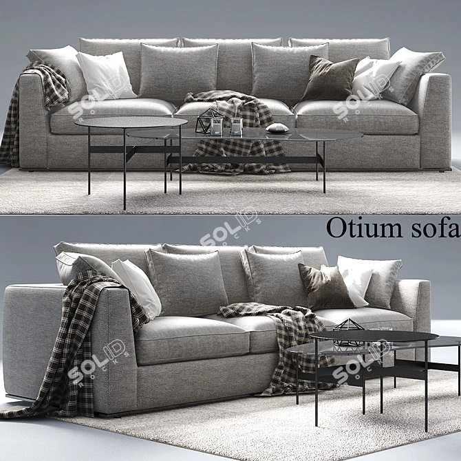 Otium Sofa by Antonio Citterio 3D model image 1