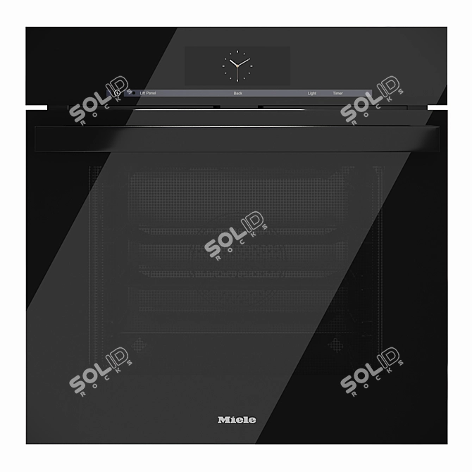 Miele AM Black Steam Oven 3D model image 1