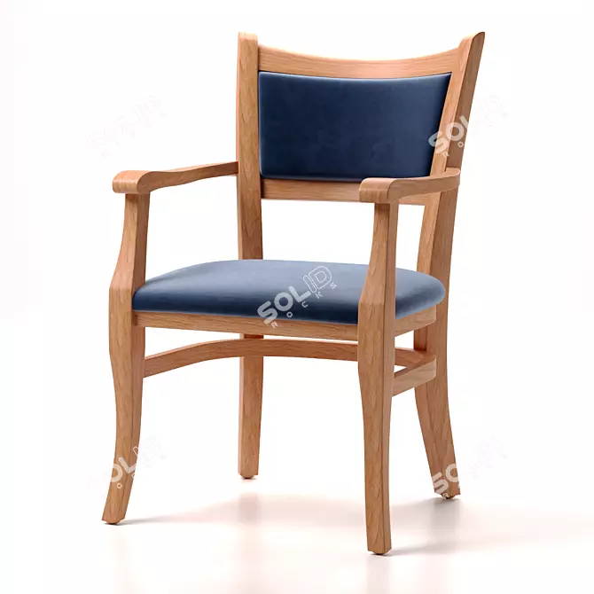Elegant Chester Chair 3D model image 1