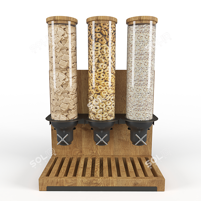 Madera Cereal Dispenser: Breakfast Perfection 3D model image 2