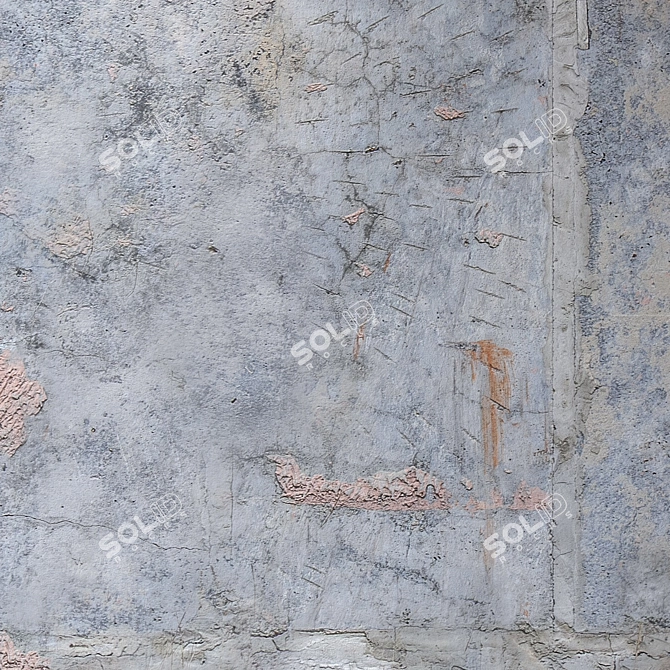 Seamless 4K Concrete Wall Texture 3D model image 3