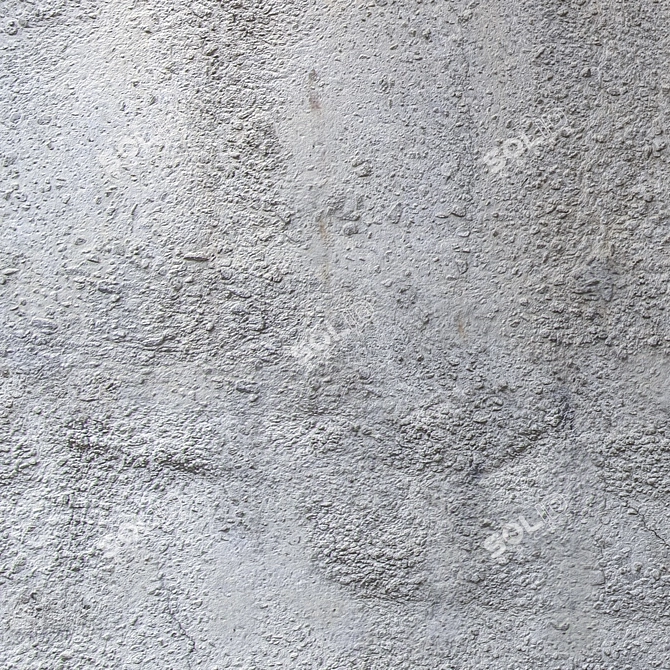 Seamless 4K Concrete Wall Texture 3D model image 3