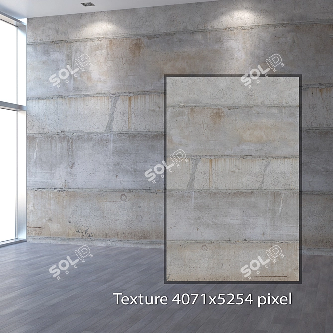 Seamless Concrete Texture 3D model image 2