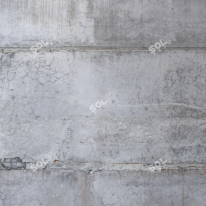 Seamless Concrete Wall Texture 3D model image 3