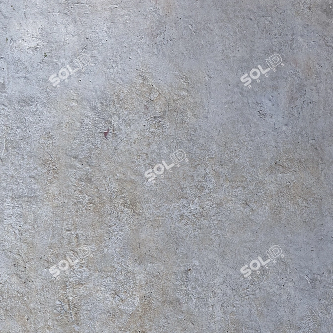 Seamless 4K Concrete Wall 3D model image 3