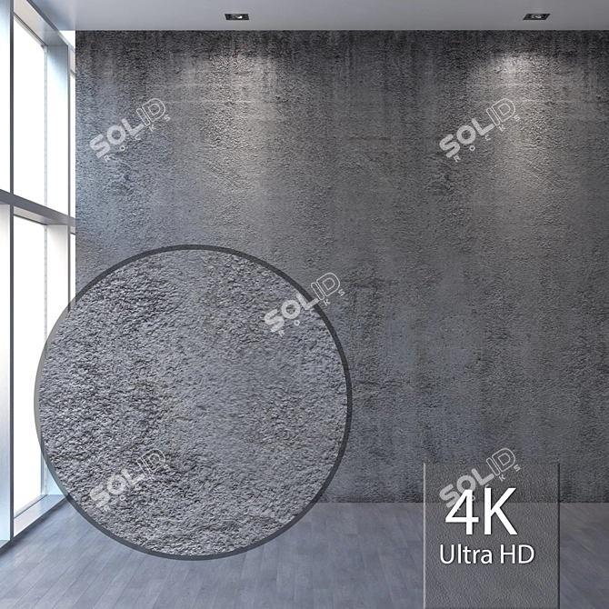 Seamless Concrete Texture 3D model image 1