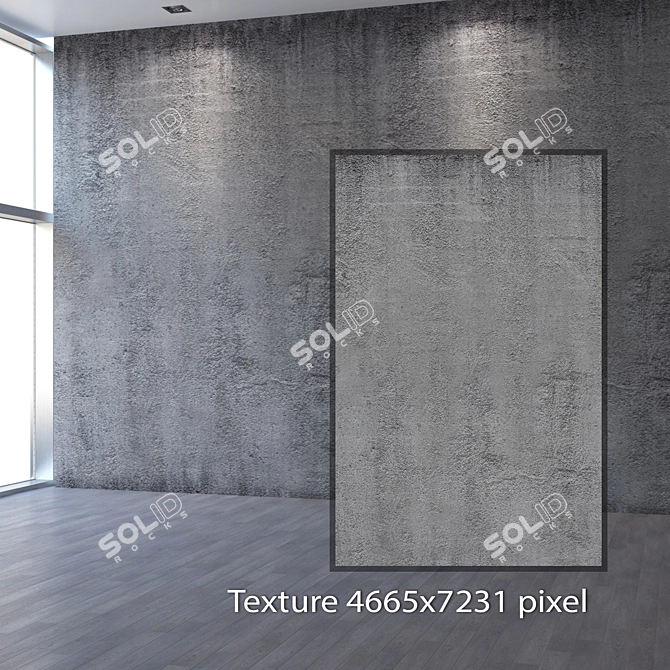 Seamless Concrete Texture 3D model image 2