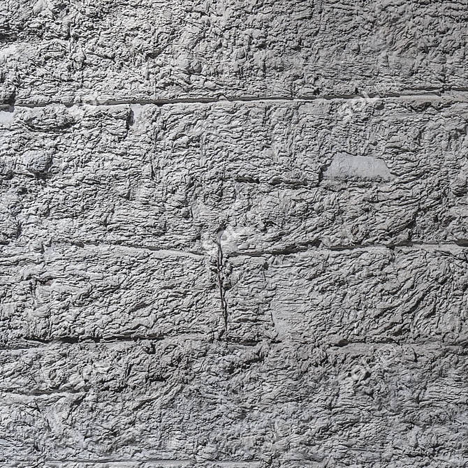 Seamless Rough Plaster Texture 3D model image 3