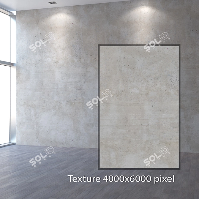 Seamless Concrete Texture 3D model image 2