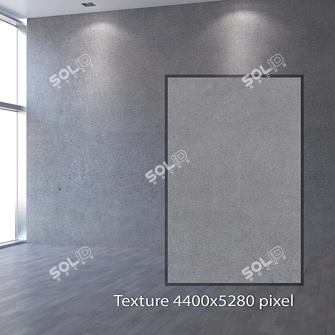 Seamless 4K Facade Plaster 3D model image 2