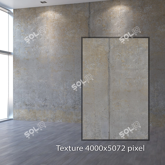 Seamless 4K Concrete Texture 3D model image 2