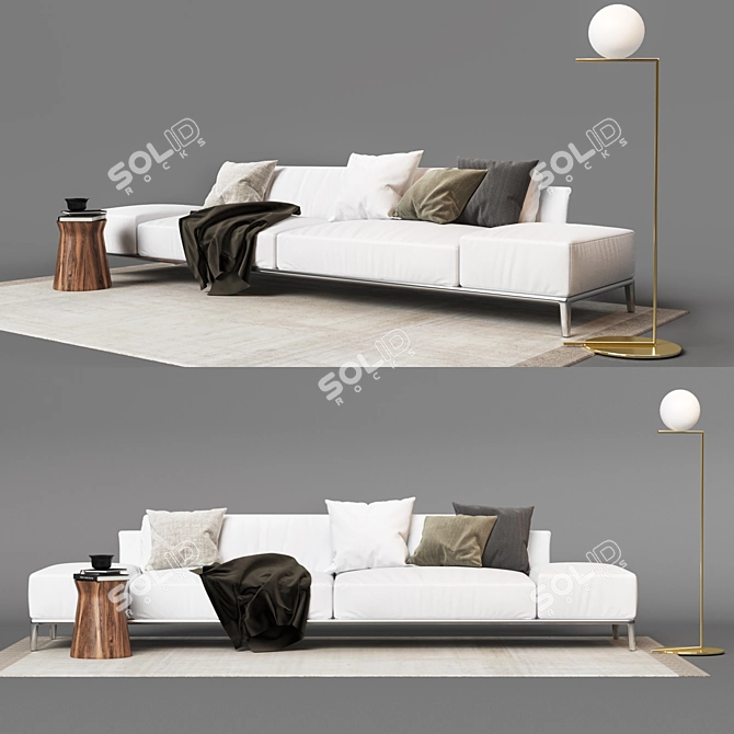 Poliform Park: Stylish Furniture Set 3D model image 1