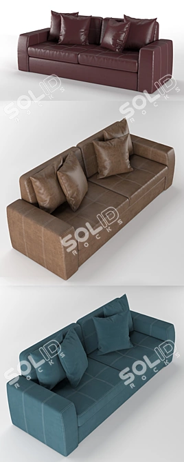 Stylish Hema Sofa for Modern Living 3D model image 2