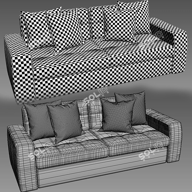 Stylish Hema Sofa for Modern Living 3D model image 3