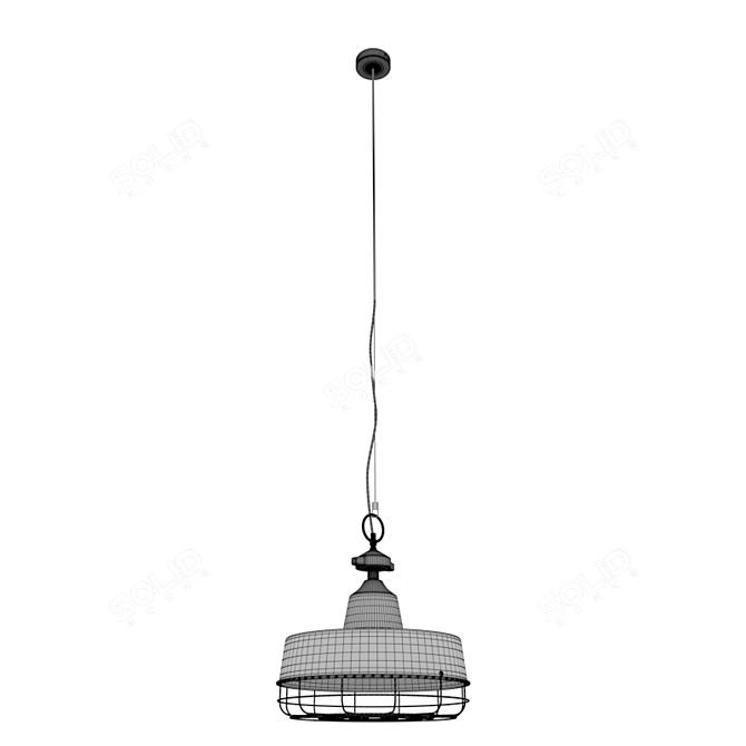 Elegant Gasby Pendant Lamp 3D model image 2